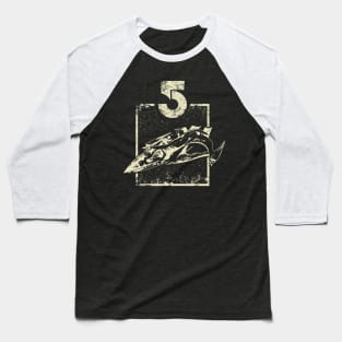 B5 White Star Baseball T-Shirt